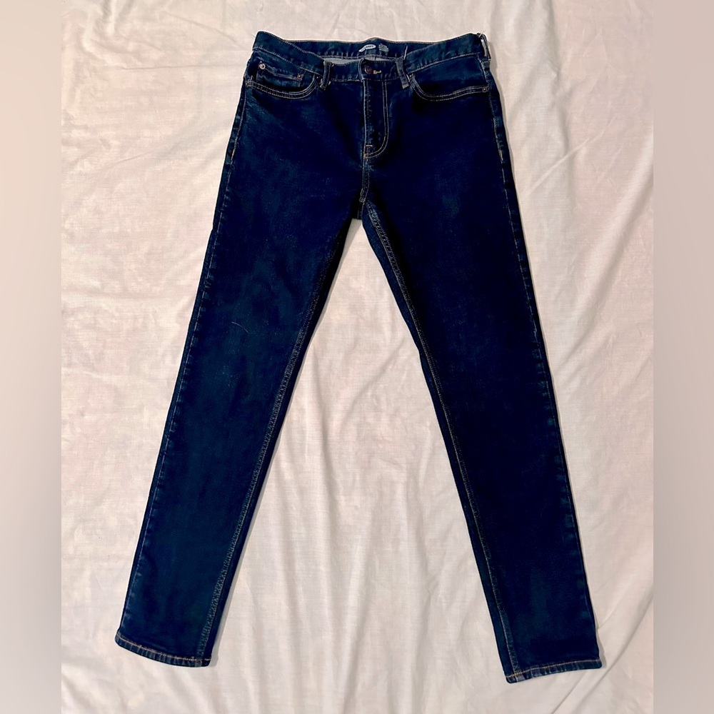 ⭐️⭐️⭐️Men’s Old Navy Jeans 34x34 - Dark Blue - Relaxed Slim Taper